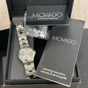 Movado Silver Watch